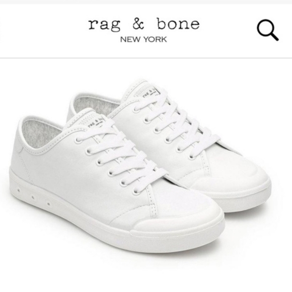 Rag & Bone White Leather Sneaker